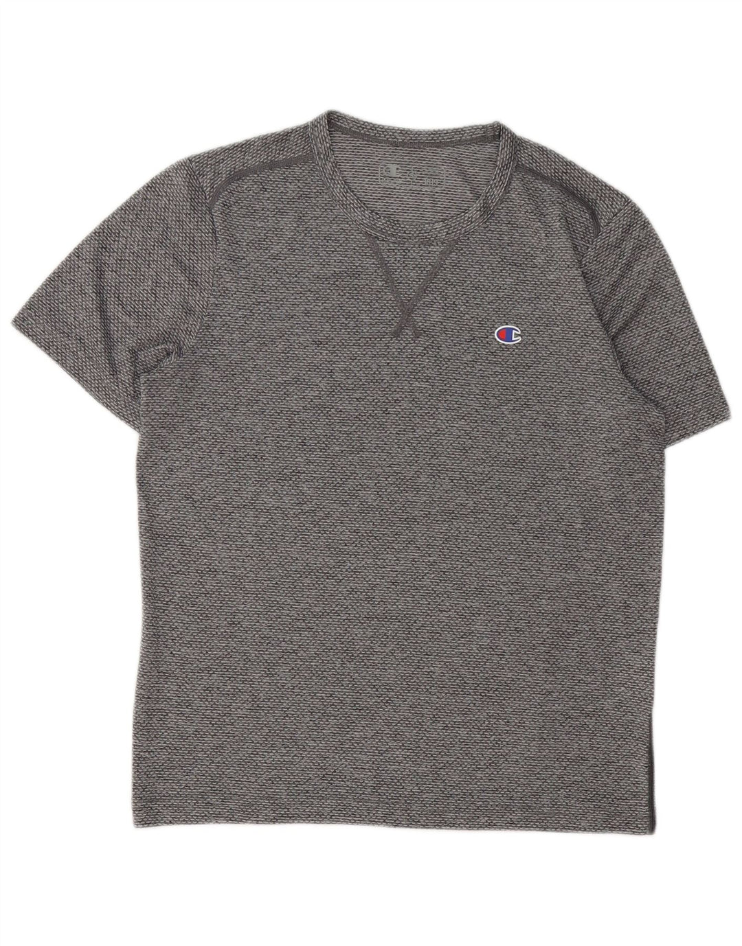 Champion Herre T-shirt Top Lille grå Flecked Polyester