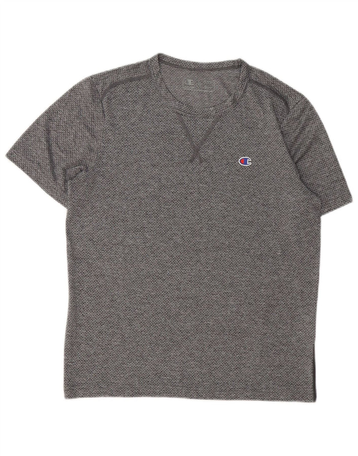 Champion Herre T-shirt Top Lille grå Flecked Polyester