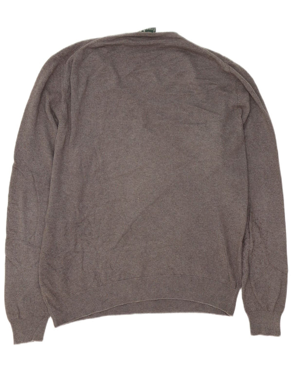 Fred Perry Herre V-hals sweater XL Grå uld