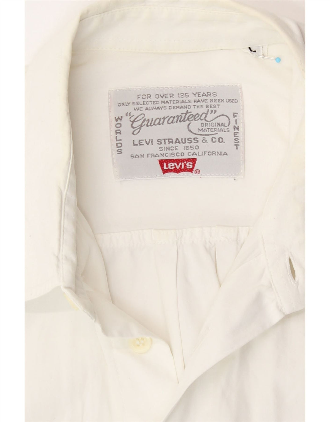 Levi's Kortærmet Herreskjorte Stor Hvid