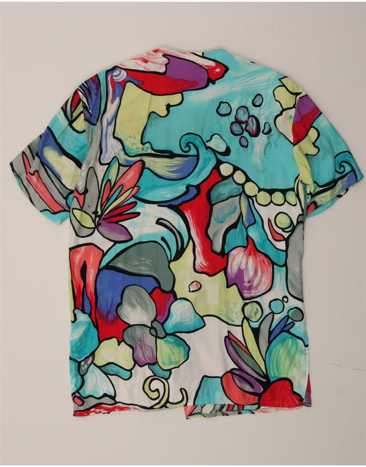 C&A Womens Abstrakt mønster Skjortebluse UK 16 Large Multicolor