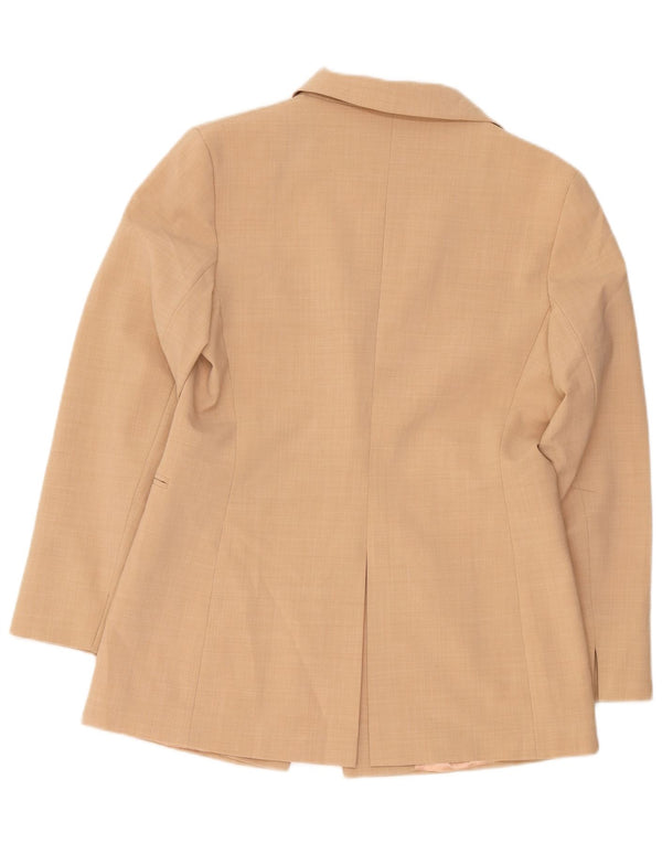 Oasis Dame 1-knaps blazerjakke UK 14 Medium Beige Polyester