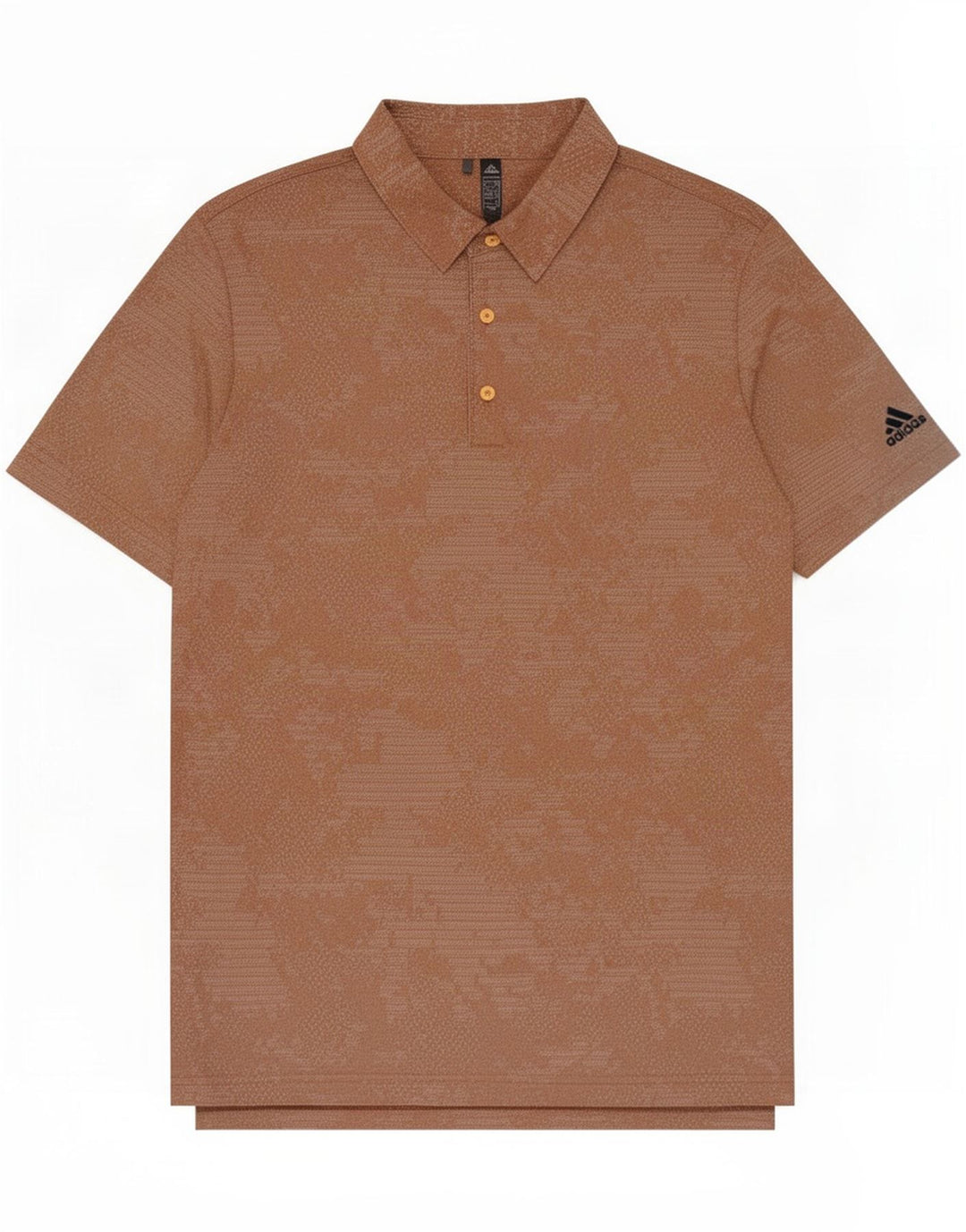 Adidas Polo Shirt til mænd Stor brun geometrisk polyester
