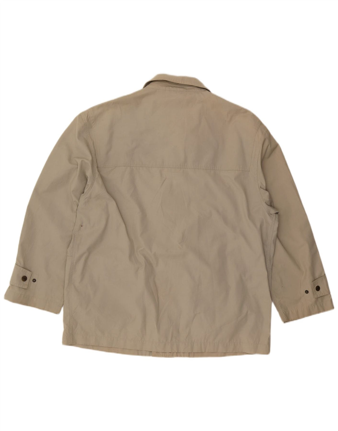 Vintage Herre Utility Jacket UK 42 XL Beige Polyester
