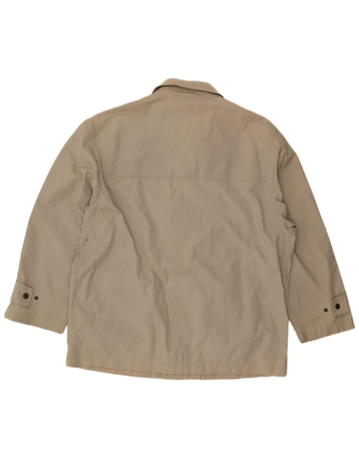 Vintage Herre Utility Jacket UK 42 XL Beige Polyester