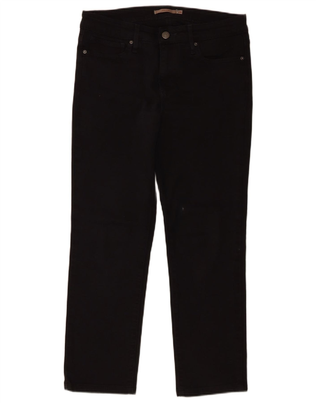 Levi's Womens 712 Crop Slim Jeans W28 L25 Black