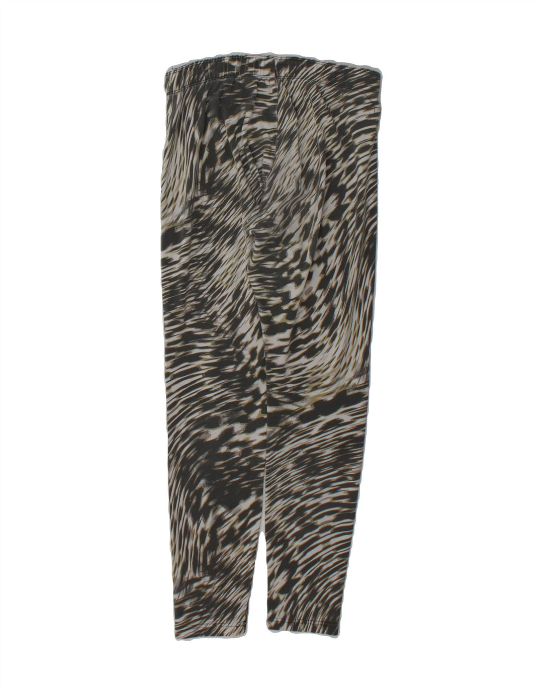 NIKE Womens Leggings UK 14 Medium  Grey Animal Print Cotton Vintage Nike and Second-Hand Nike from Messina Hembry 