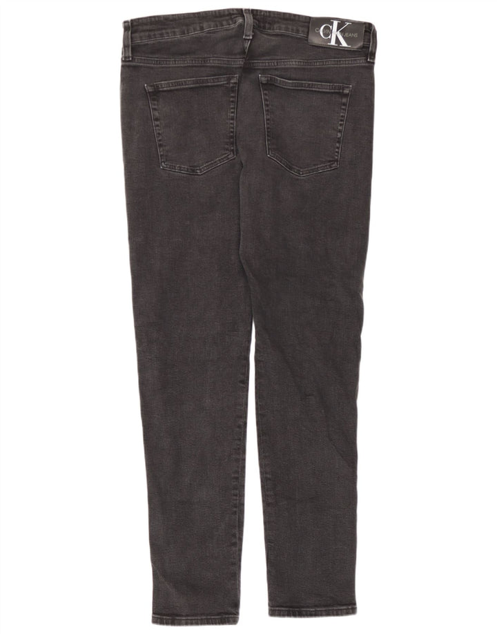 Calvin Klein Herre Graphic Slim Jeans W34 L32 Grå Bomuld