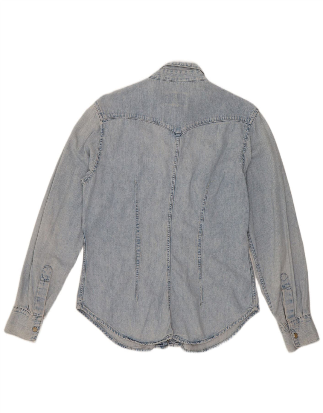 Rifle Dame Denim Shirt UK 14 Medium Blue Cotton