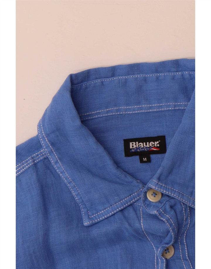 Blauer Herreskjorte Medium Blue Linen