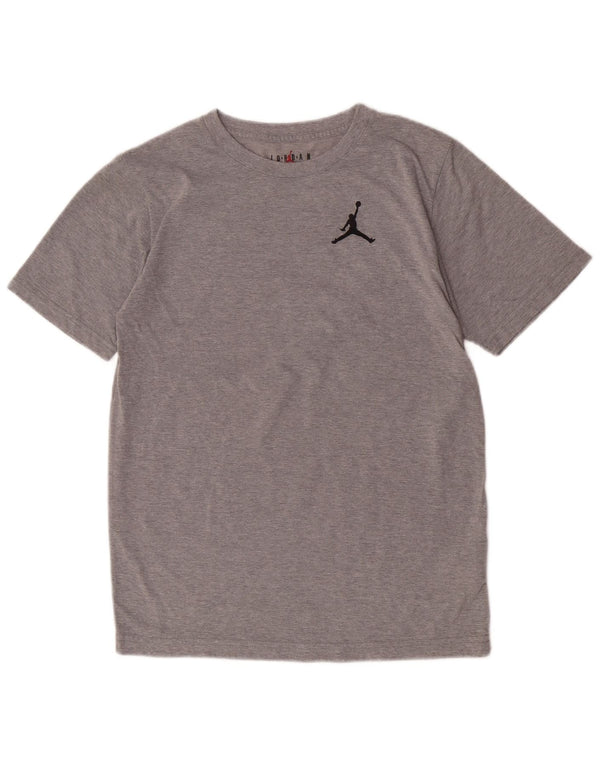 Jordan Boys T-Shirt Top 13-14 år XL Grå Flecked Bomuld