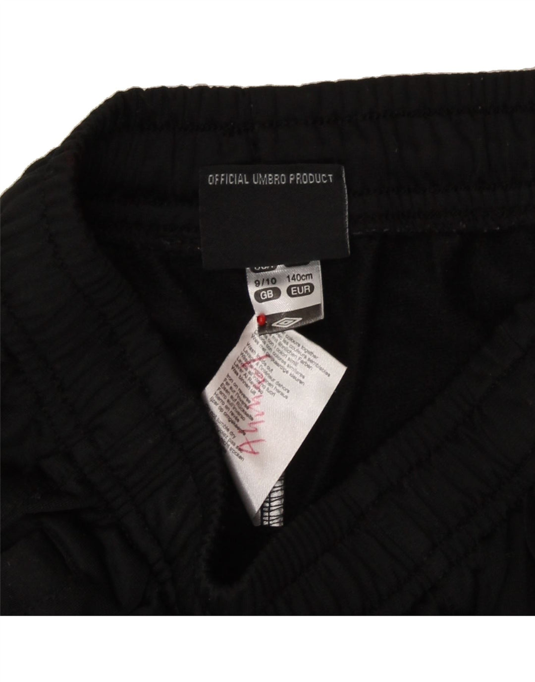 UMBRO Boys Tracksuit Trousers Joggers 9-10 Years Black Polyester Vintage Umbro and Second-Hand Umbro from Messina Hembry 