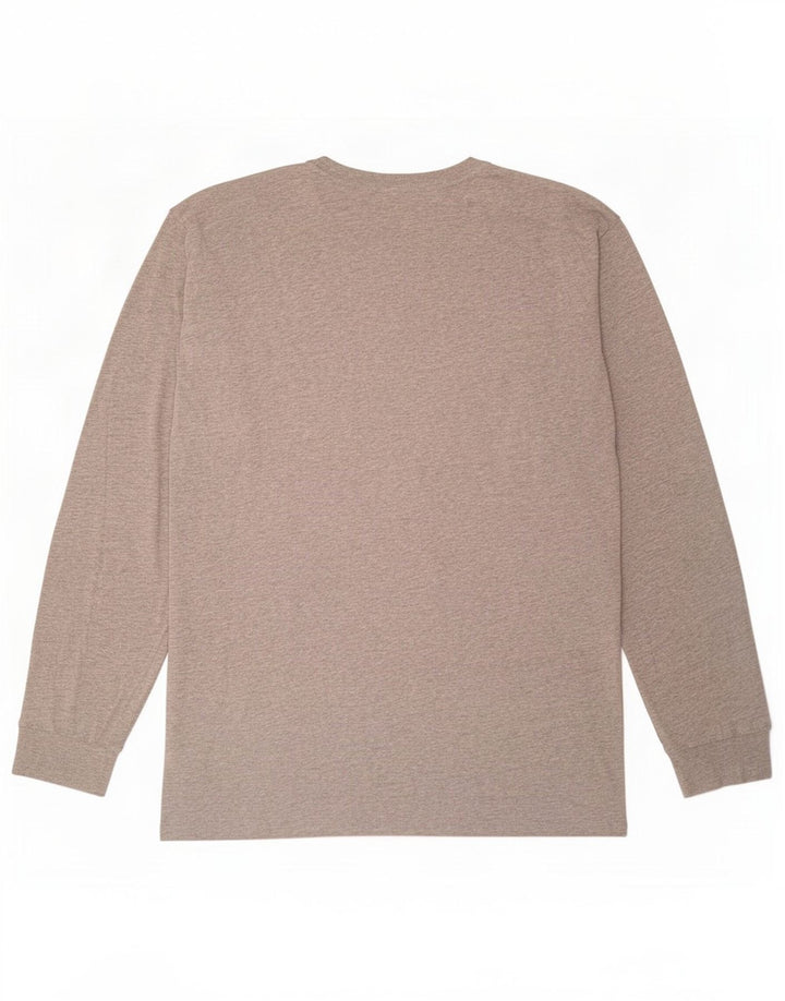 Vans Herre Classic Fit Grafisk Top Langærmet Stor Grå Flecked Bomuld