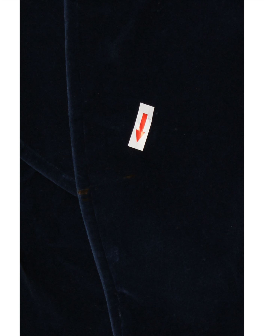 Vintage Dame Velvet Blazer Jacket UK 12 Medium Navy Blue