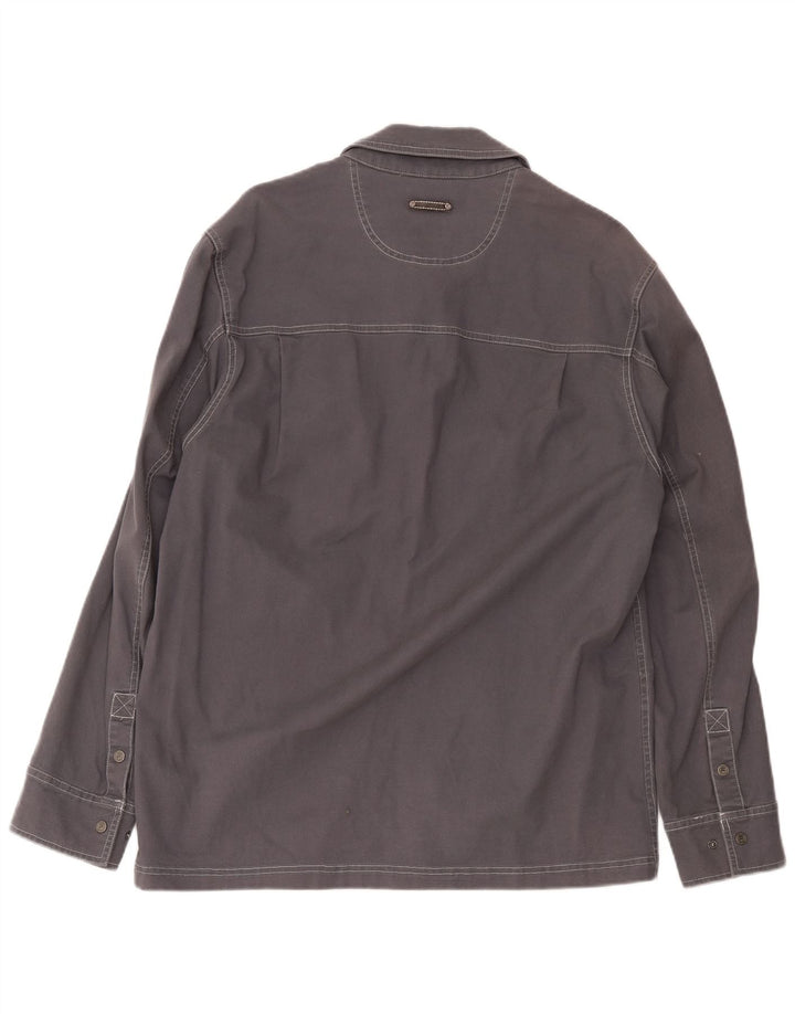 Fila Herre Utility Jacket UK 40 Large Grey Cotton