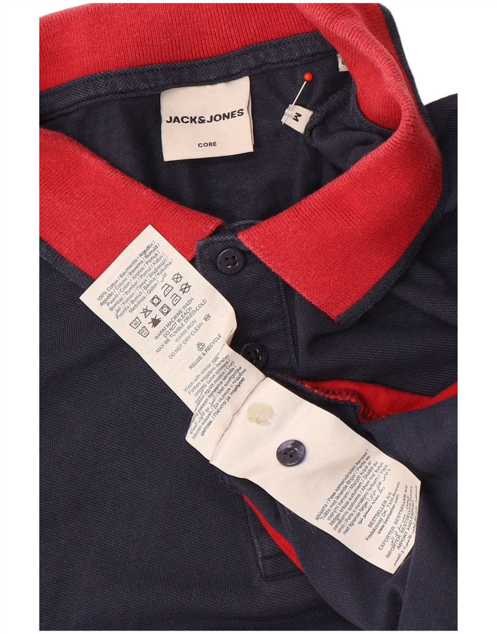 Jack & Jones herre poloshirt Medium marineblå Colourblock Bomuld