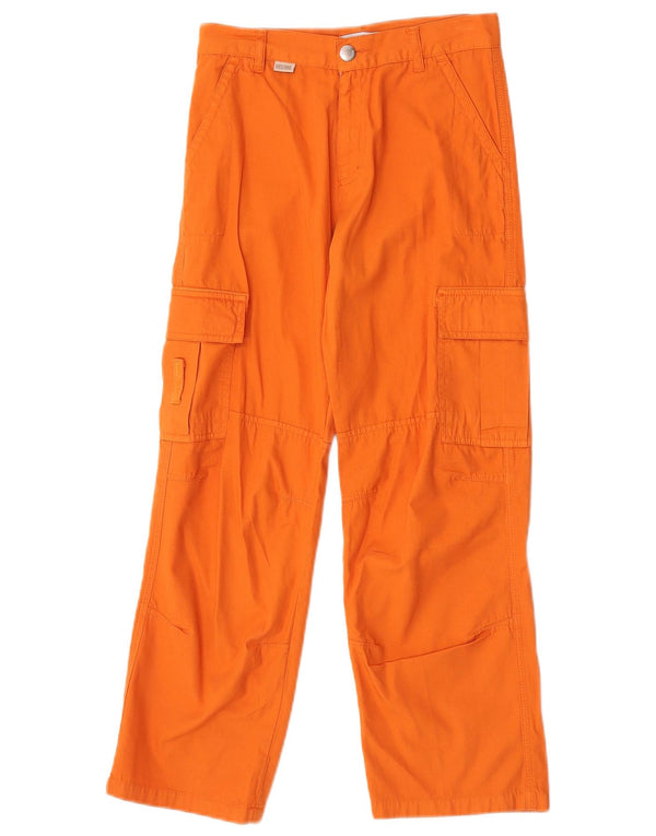 Moschino Girls Cargo Cargo Bukser 8-9 år W24 L24 Orange Bomuld