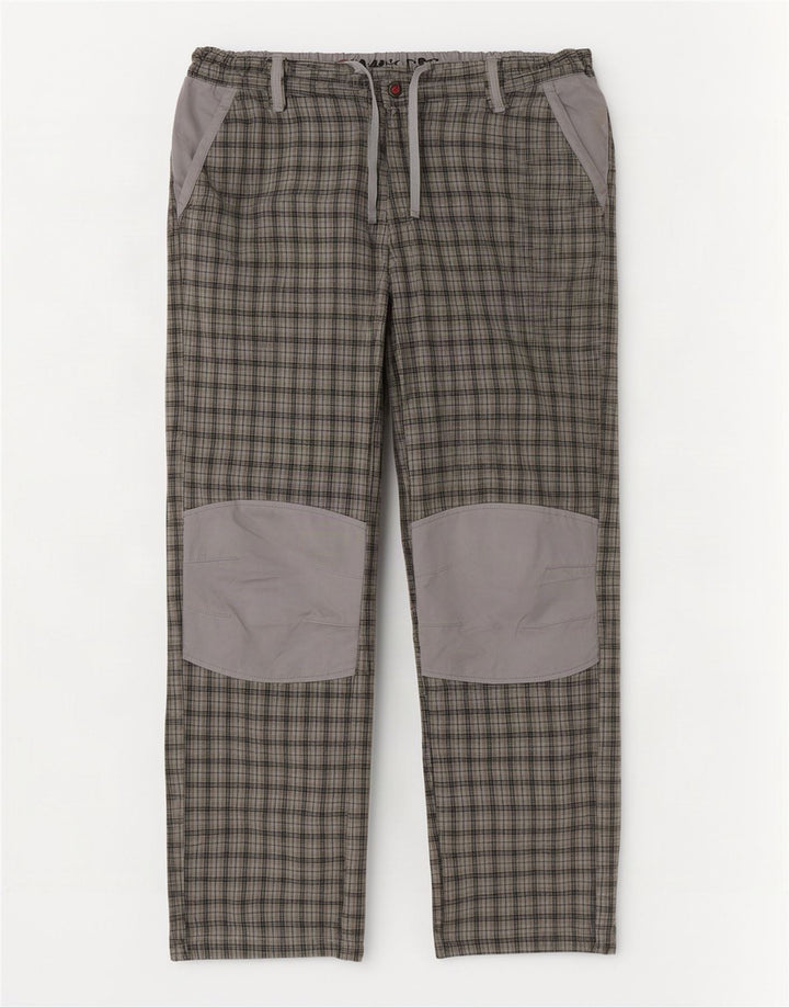 Tænk Pink Herre Lige Chino Bukser Large W36 L32 Grå ternet