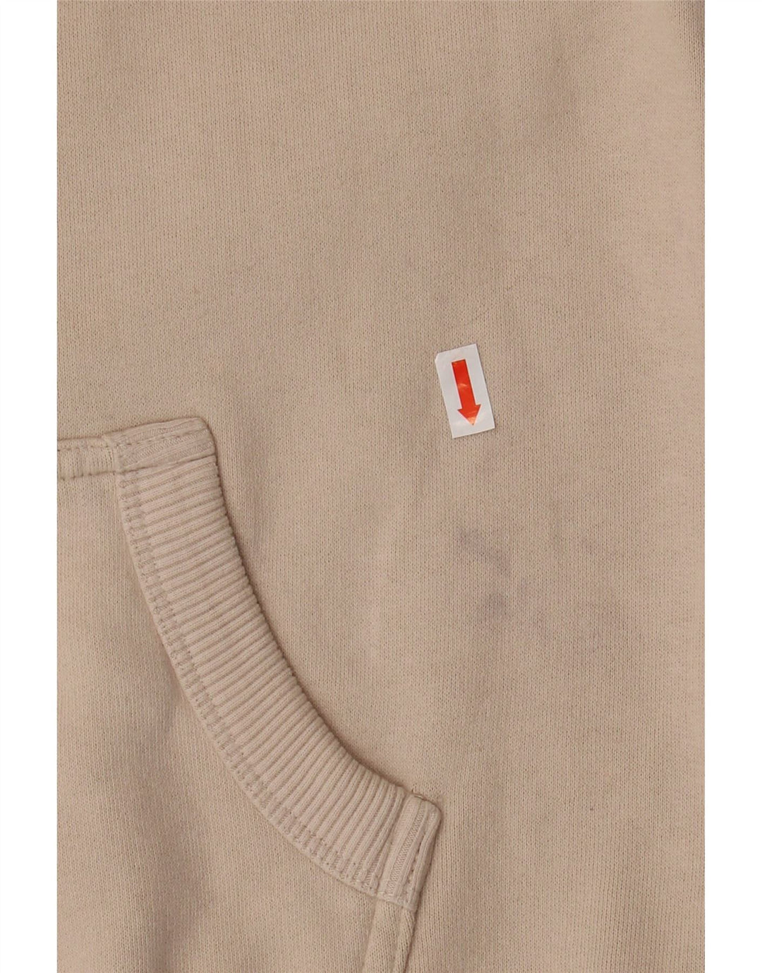 SUPERDRY Grafisk hættetrøje til kvinder UK 8 Lille beige bomuld