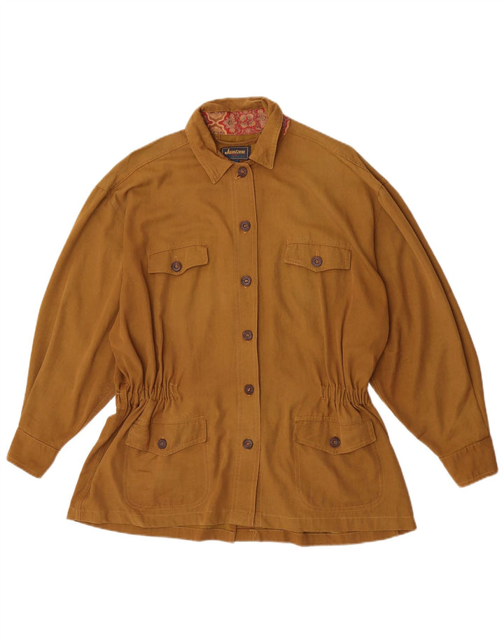 Jantzen Dame Oversized Utility Jacket IT 44 Medium Khaki Viscose