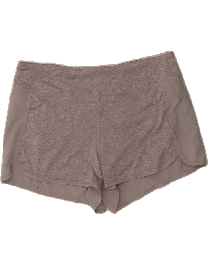 REEBOK Womens Sport Shorts UK 18 XL Grey Polyester Vintage Reebok and Second-Hand Reebok from Messina Hembry 