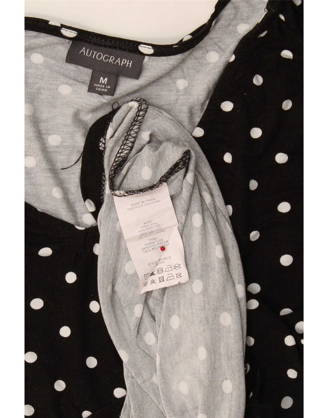 Marks & Spencer Dame Autograph Langærmet Bluse Top UK 14 Medium Black