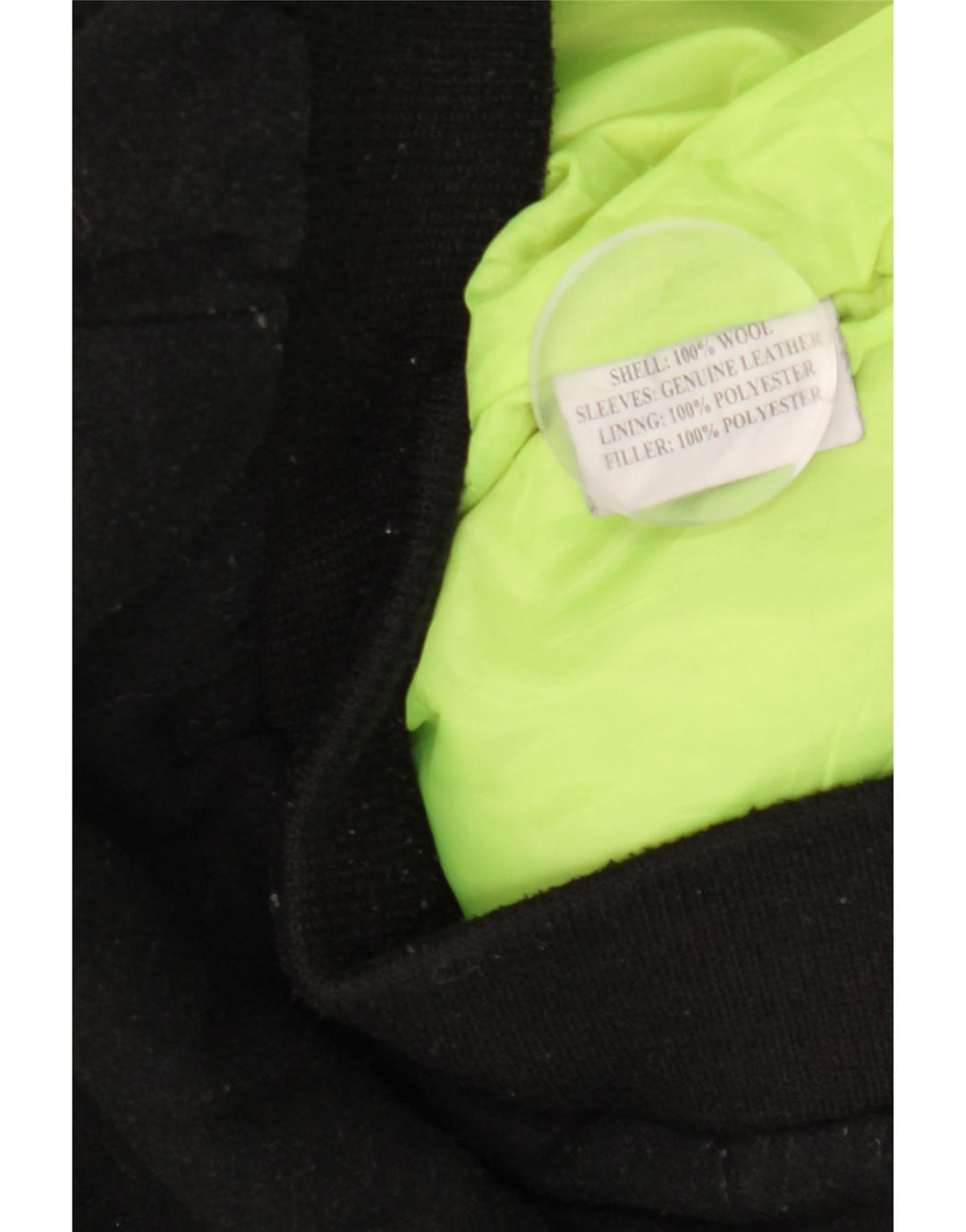 Dolly Noire Herre Graphic Bomber Jacket UK 40 Large Black Wool