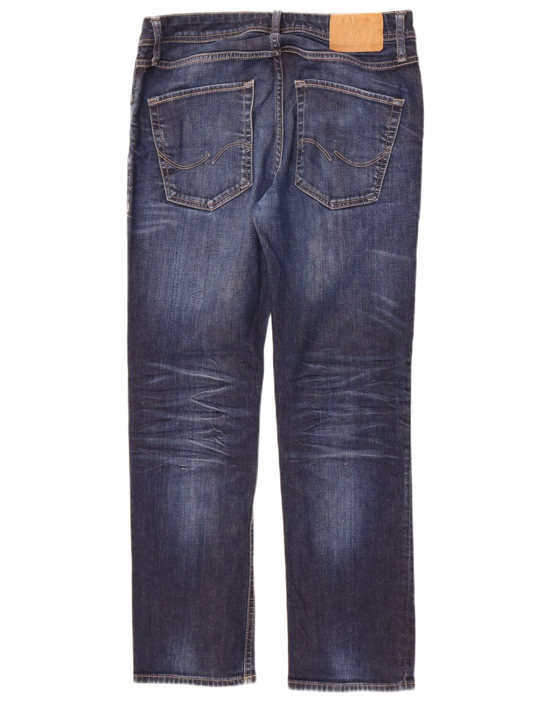 Jack & Jones Herre Clark Straight Jeans W32 L30 Blå Bomuld
