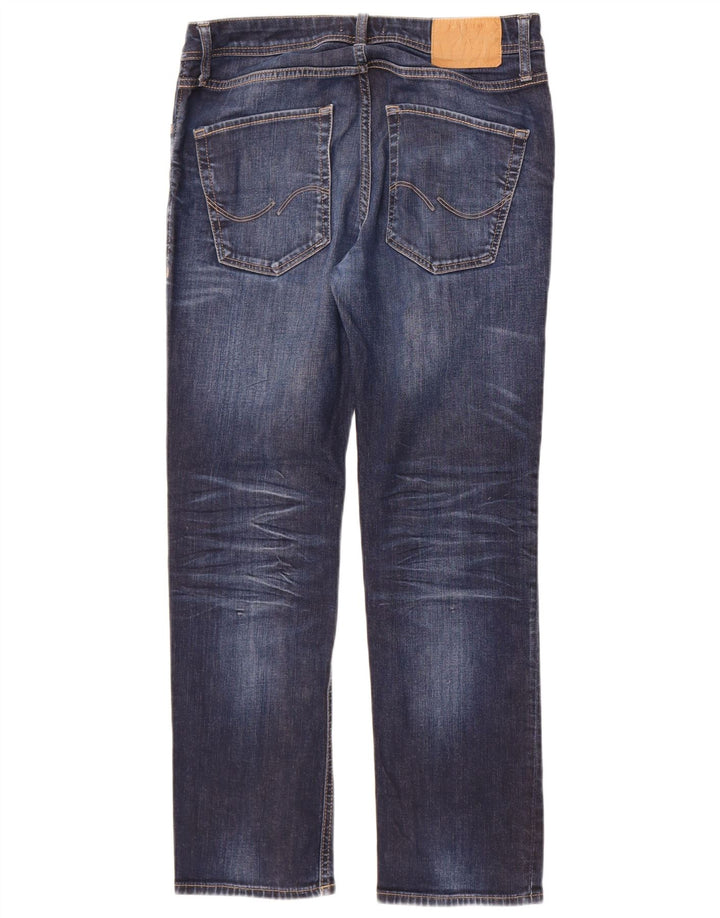 Jack & Jones Herre Clark Straight Jeans W32 L30 Blå Bomuld