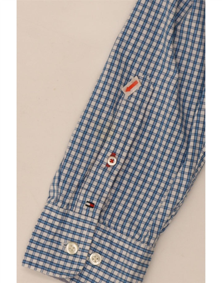 Tommy Hilfiger Herre Classic Fit skjorte XL Blå Gingham Bomuld