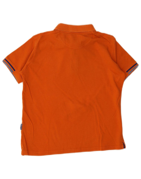 Harmont & Blaine drenge poloshirt 9-10 år orange stribet bomuld