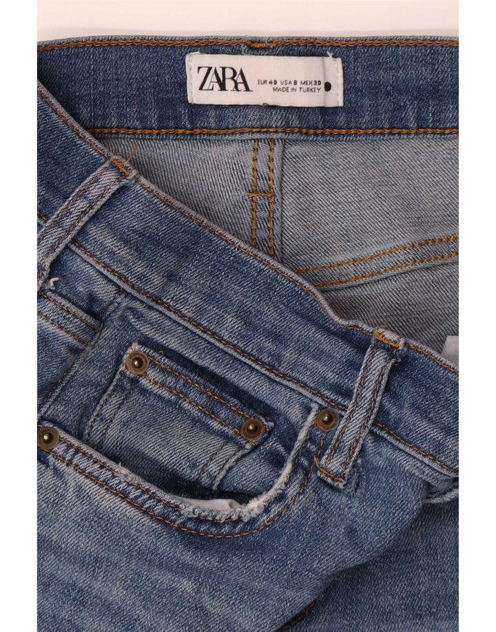 Zara Dame Straight Jeans EU 40 Medium W30 L27 Blå