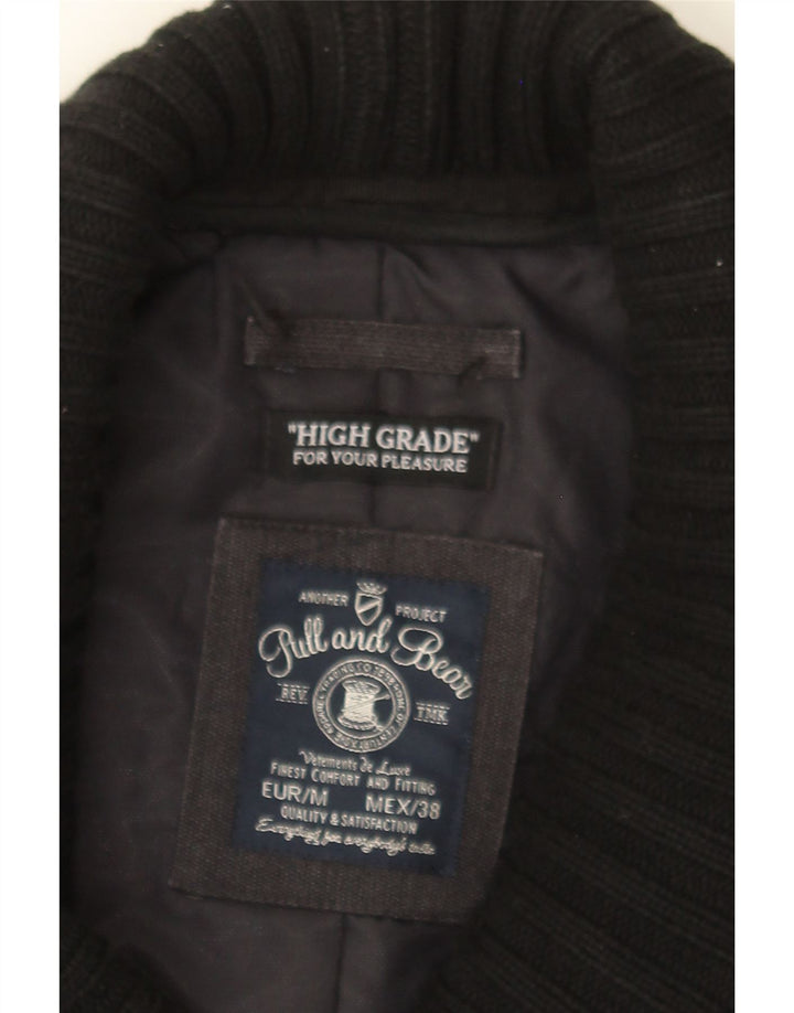 PULL & BEAR Mens Overcoat UK 38 Medium Grey Nylon Vintage Pull & Bear and Second-Hand Pull & Bear from Messina Hembry 