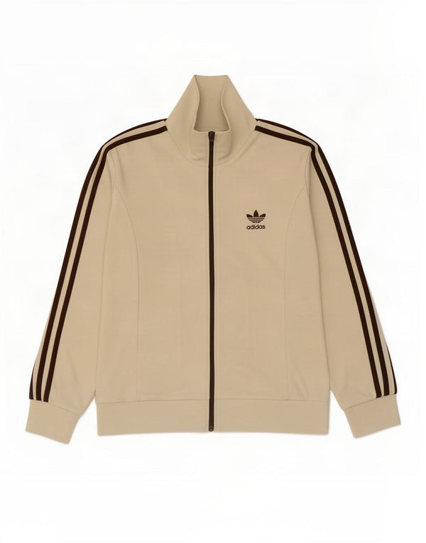 Adidas træningsdragt topjakke til kvinder UK 14 Medium Beige Bomuld