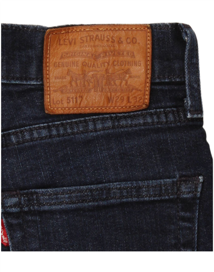 Levi's Dame 511 Slim Jeans W29 L32 Marineblå Bomuld