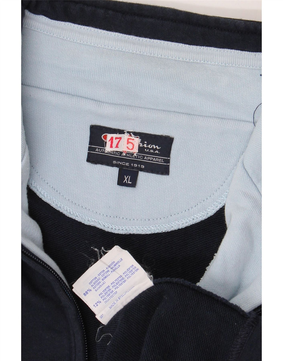 CHAMPION Træningsdragt til mænd Topjakke XL Marineblå Bomuld