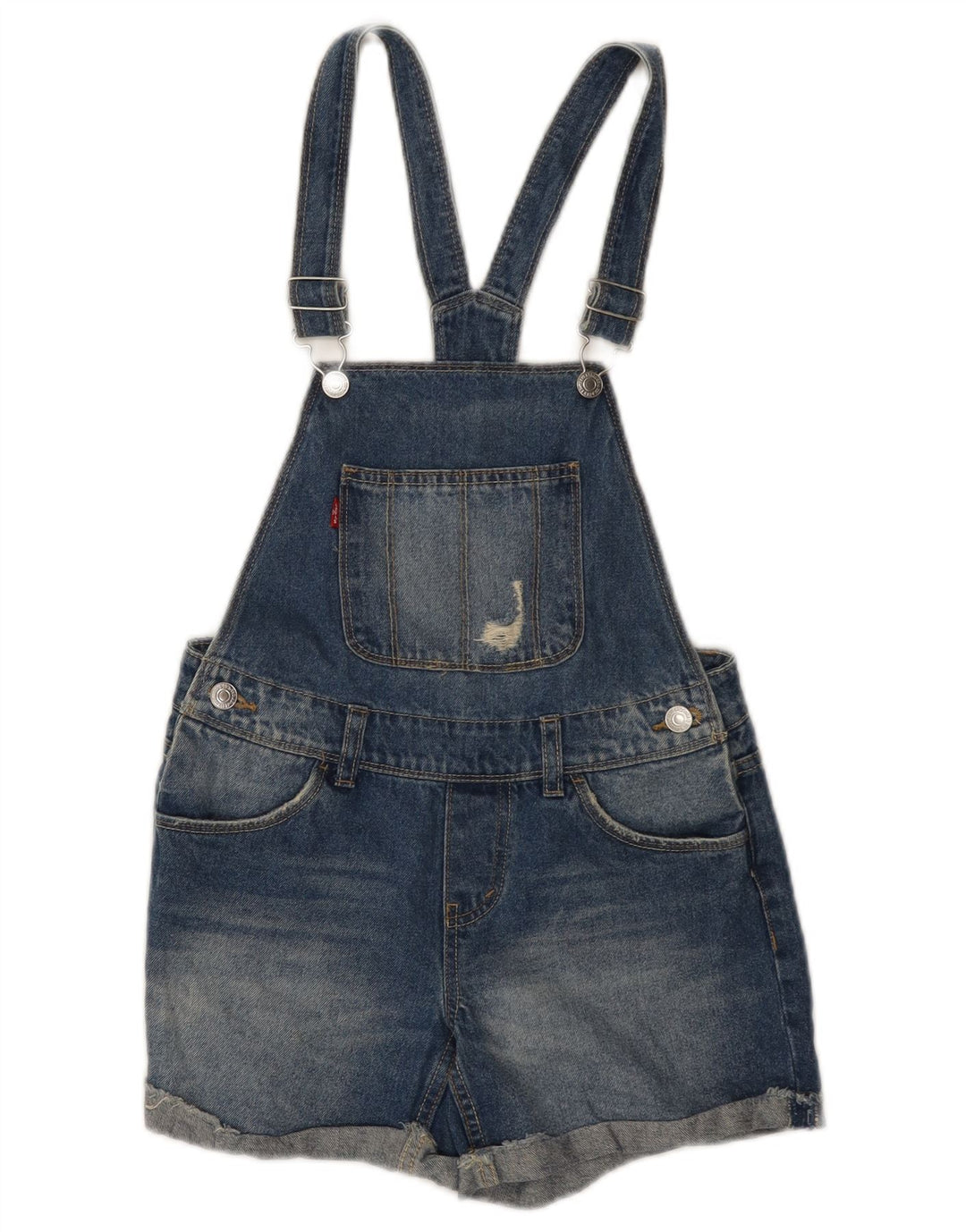 LEVI'S Pigebukser Denimshorts 11-12 år W28 Blå bomuld