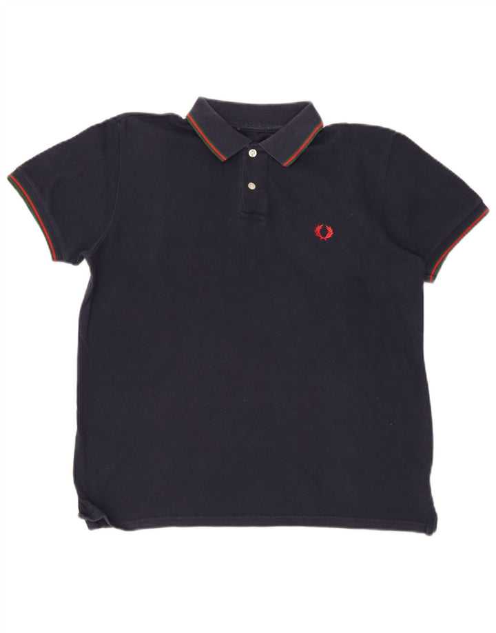 Fred Perry Herre poloshirt Medium marineblå bomuld
