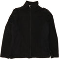 IZOD Womens Fleece Jacket UK 12 Medium Black Polyester Vintage Izod and Second-Hand Izod from Messina Hembry 