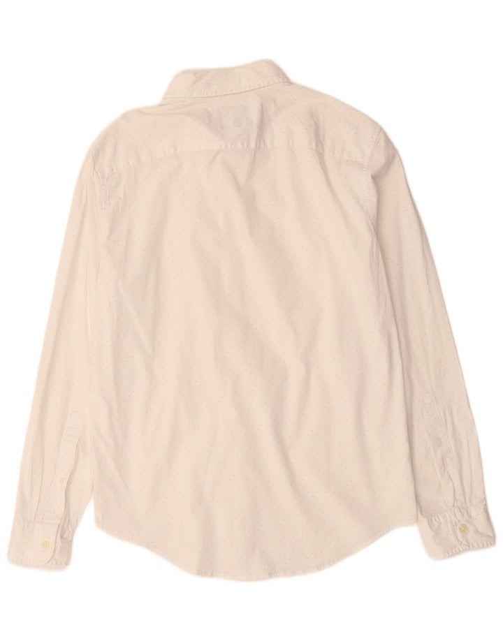 Abercrombie & Fitch Herreskjorte Medium Hvid Plettet