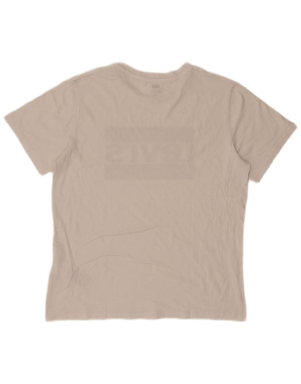 Levi's Mens Graphic T-Shirt Top Large White Cotton