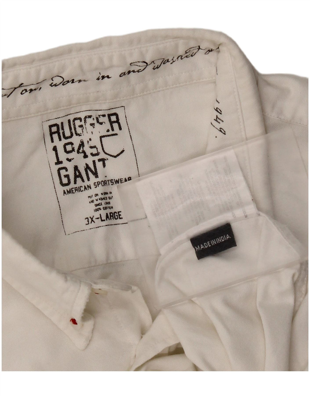 Gant herreskjorte 3XL råhvid bomuld