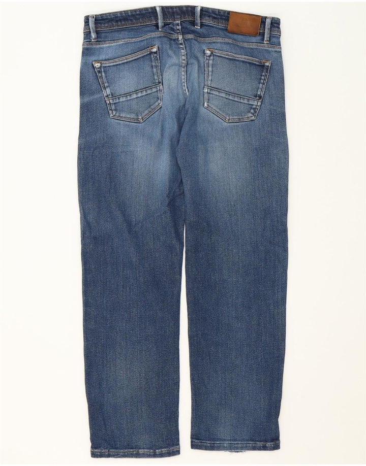 MASSIMO DUTTI Mens Regular Fit Straight Jeans EU 42 Large W32 L27 Blue Vintage Massimo Dutti and Second-Hand Massimo Dutti from Messina Hembry 