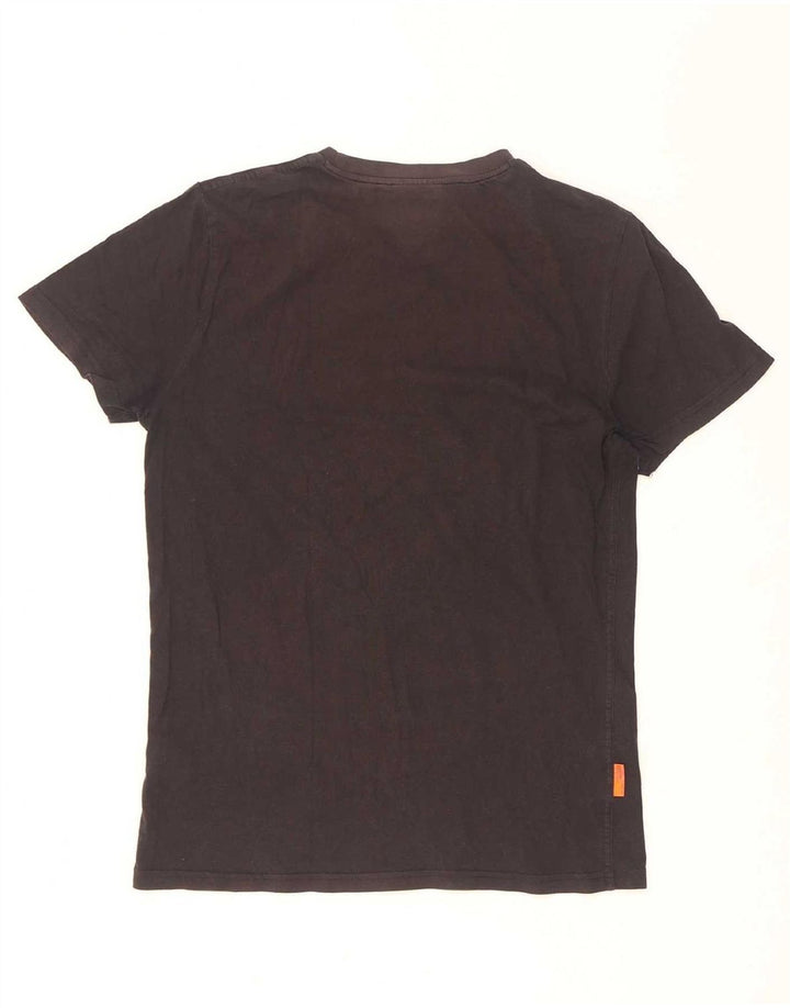 Superdry T-shirt top til mænd XL sort bomuld