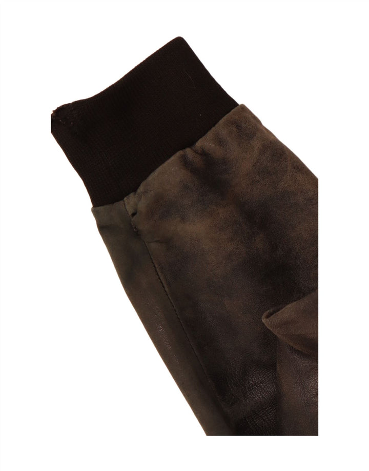 VINTAGE Herre Læderjakke UK 38 Medium Sort