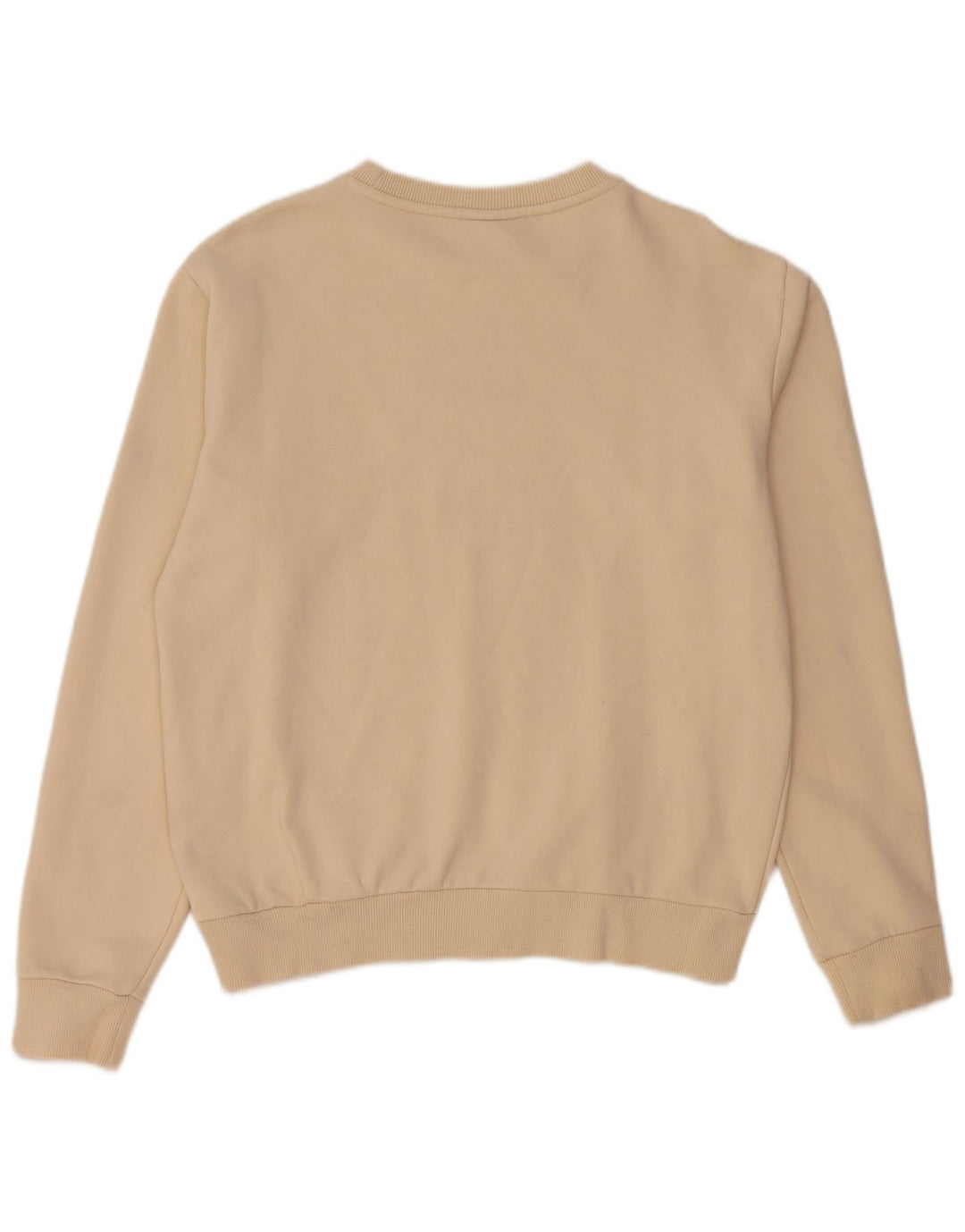 ELLESSE Dame grafisk oversize sweatshirt Jumper UK 10 Small Beige