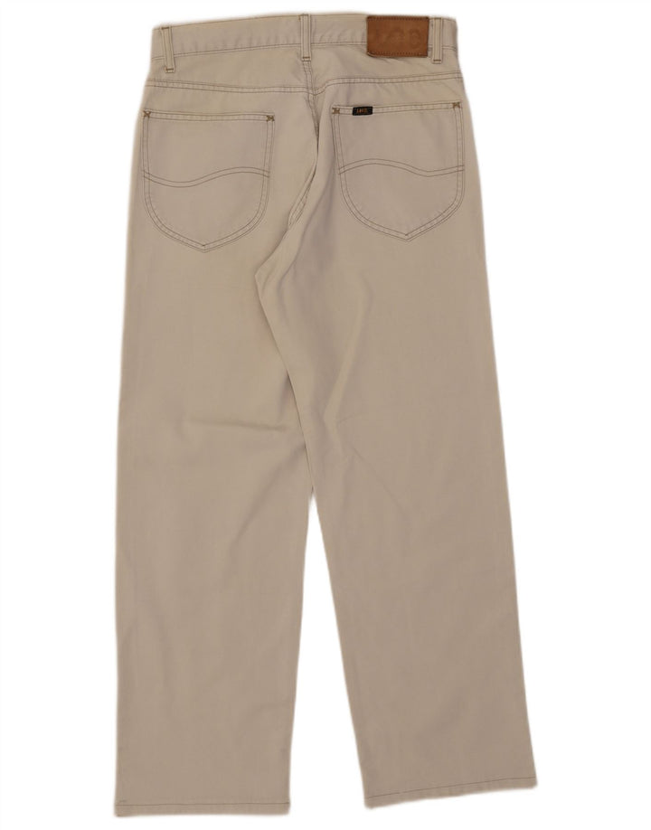 Lee Herre Chicago Straight Jeans W32 L27 Off White Bomuld