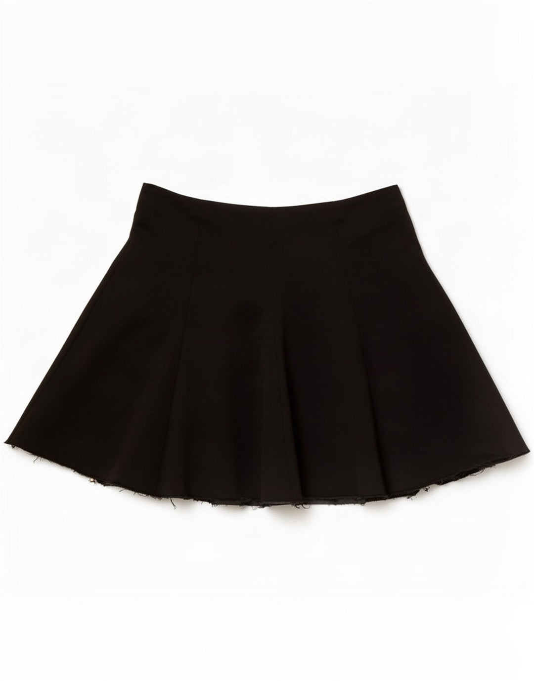 Vintage Womens Mini Skirt Medium W28 Black Polyester