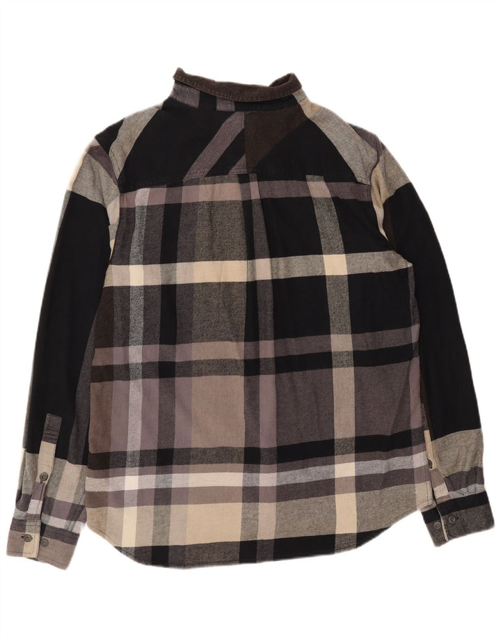 Columbia herre flannelskjorte stor brun plaid bomuld
