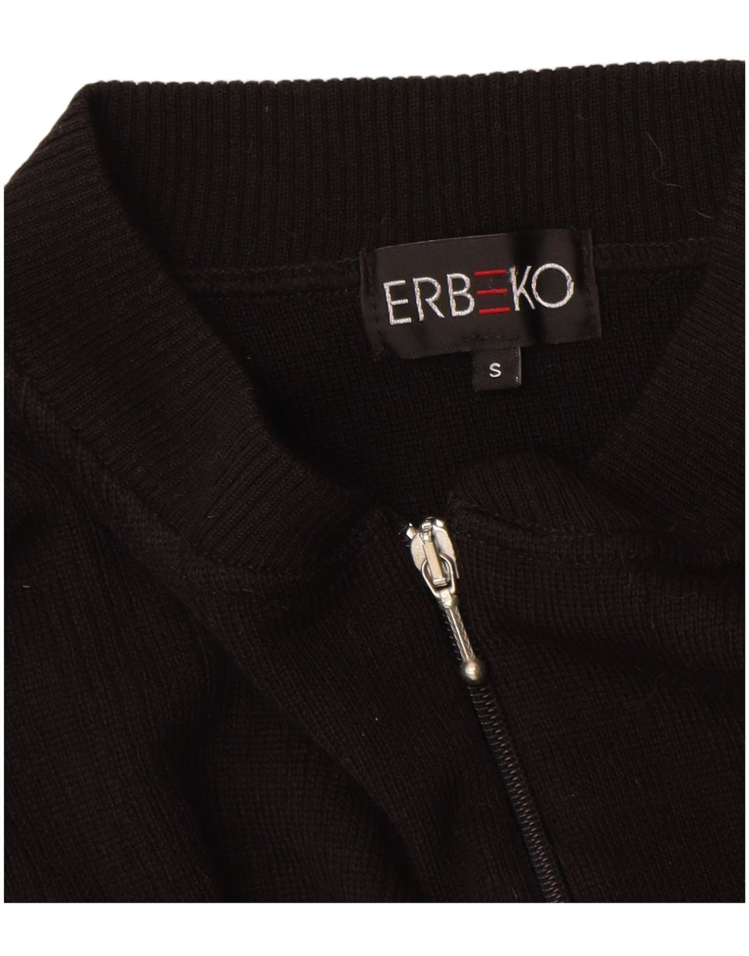 Vintage herre cardigan sweater lille sort uld